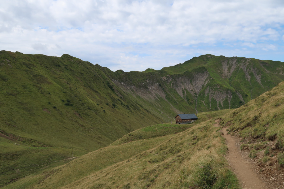 Auf dem Hochalppass - voraus grüßt die Höferspitze!