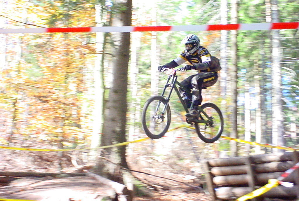 In den wilden Zeiten unterwegs mit der Rohloff im Bikepark Bad Wildbad (2005)